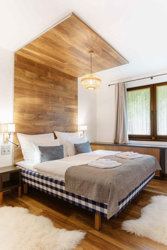 Izba Rodinný Apartmán v bungalove v HopeDevelopment,s.r.o. – Spálňa